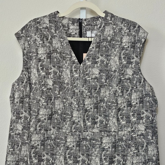 M.M. LAFLEUR NWT Aditi Crackle Sleeveless Black & Cream Dress Sz +3 (US 3X) - Picture 5 of 15